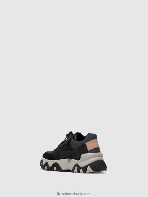CH Fly London Frauen elastische turnschuhe fian634 mehrfarbig schwarz 2664772