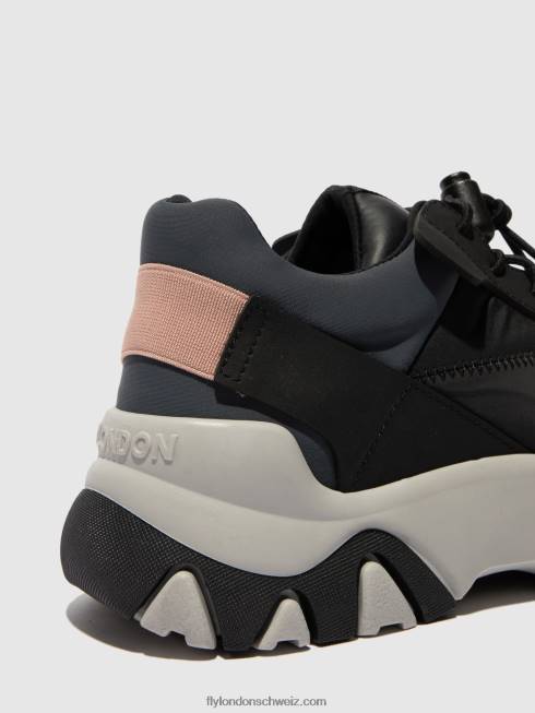 CH Fly London Frauen elastische turnschuhe fian634 mehrfarbig schwarz 2664772