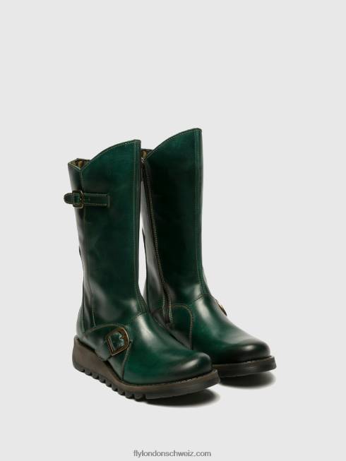 CH Fly London Frauen Schnallenstiefel Me 2 Benzin 2664350