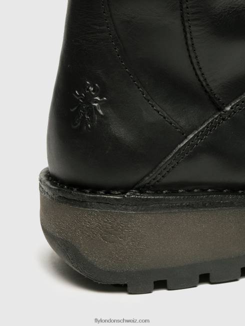 CH Fly London Frauen Schnallenstiefel me Schwarz 2664344