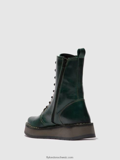 CH Fly London Frauen Schnürstiefel rami043 Benzin 2664290