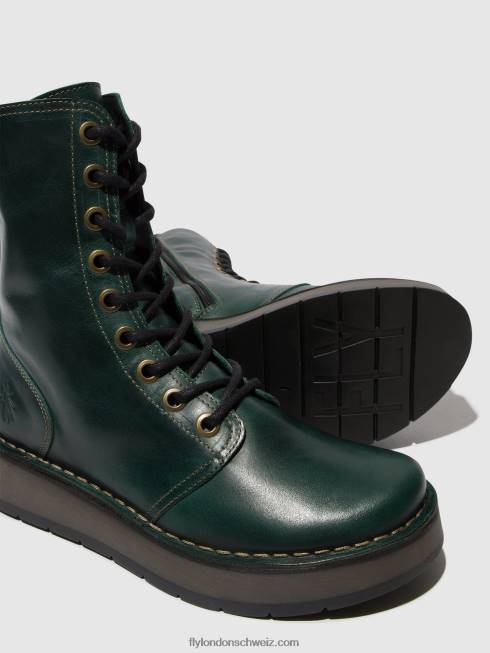 CH Fly London Frauen Schnürstiefel rami043 Benzin 2664290