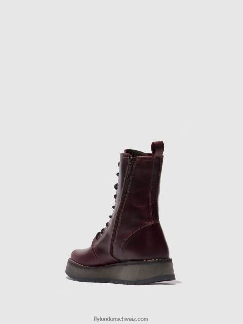 CH Fly London Frauen Schnürstiefel rami043 lila 2664291