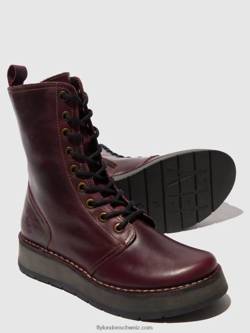 CH Fly London Frauen Schnürstiefel rami043 lila 2664291