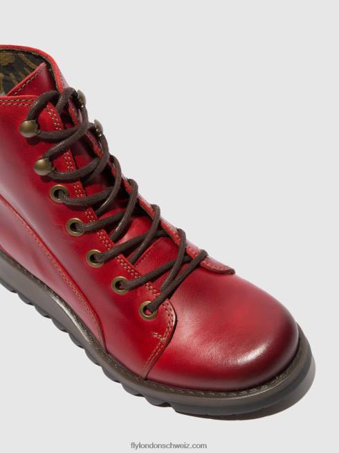 CH Fly London Frauen Schnürstiefel sore813 Teppich rot 2664329