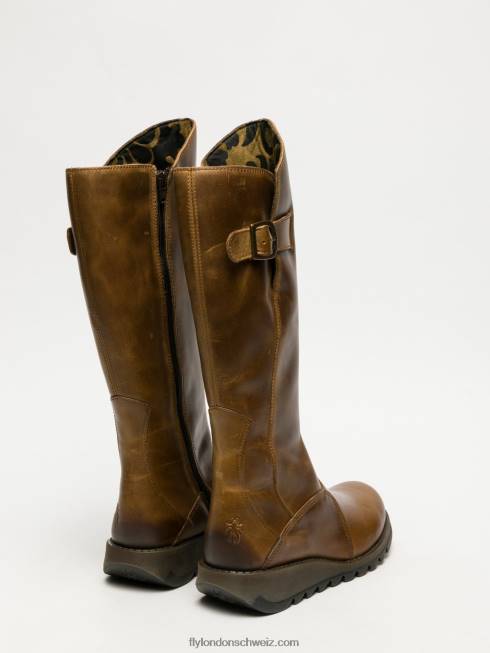 CH Fly London Frauen Stiefel mit Reißverschluss Mol 2 Kamel 2664352