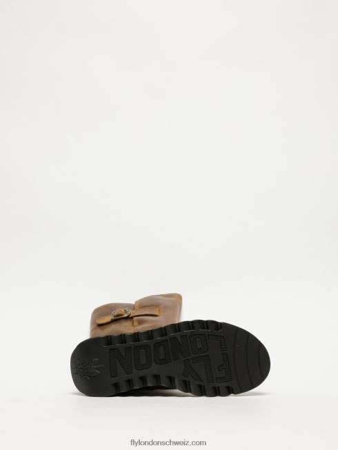 CH Fly London Frauen Stiefel mit Reißverschluss Mol 2 Kamel 2664352