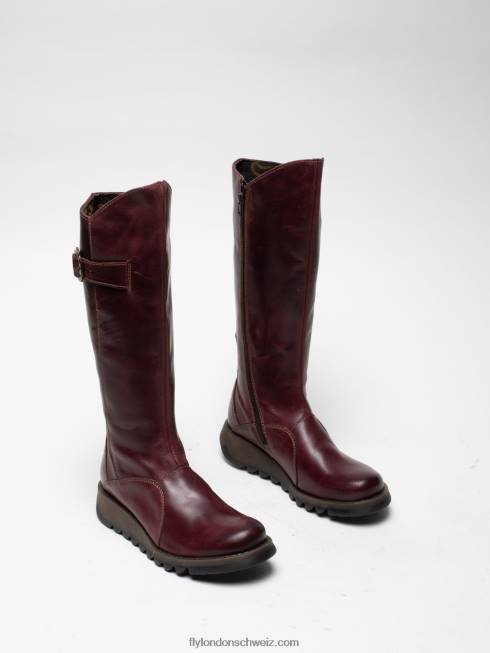 CH Fly London Frauen Stiefel mit Reißverschluss Mol 2 Teppich lila 2664340