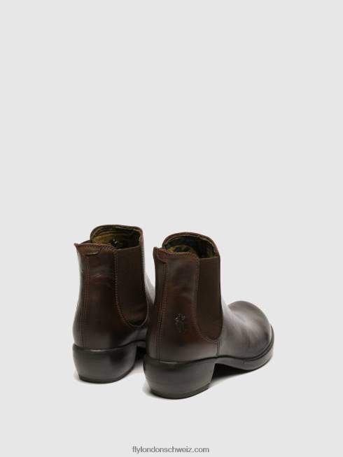 CH Fly London Frauen Chelsea-Stiefeletten, Marke DK braun 2664263