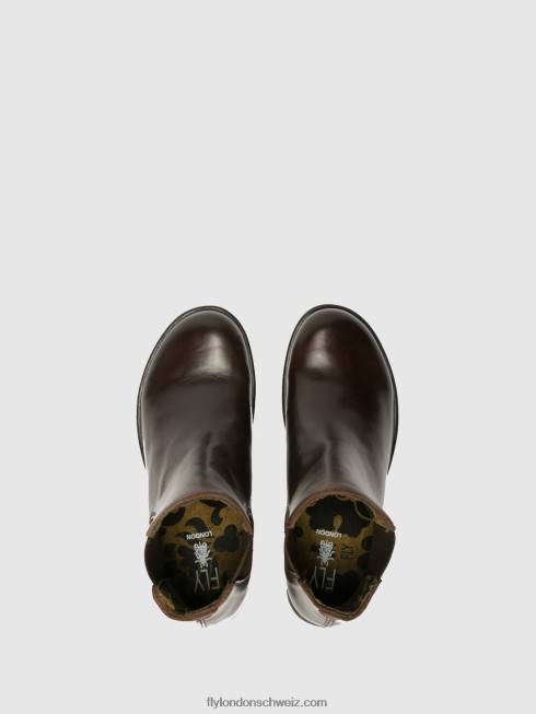 CH Fly London Frauen Chelsea-Stiefeletten, Marke DK braun 2664263