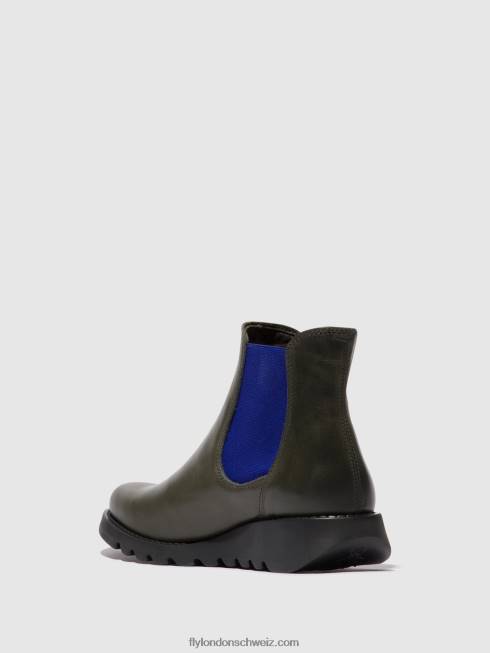 CH Fly London Frauen Chelsea-Stiefeletten Rettungsdiesel (blau elastisch) 2664118