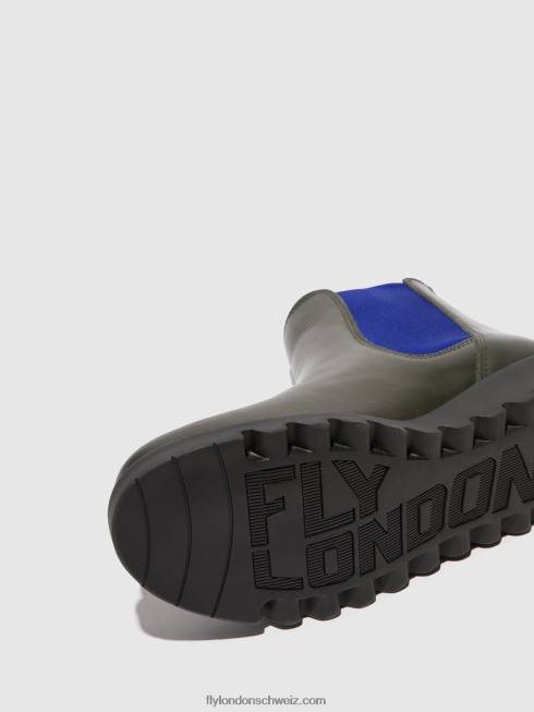 CH Fly London Frauen Chelsea-Stiefeletten Rettungsdiesel (blau elastisch) 2664118