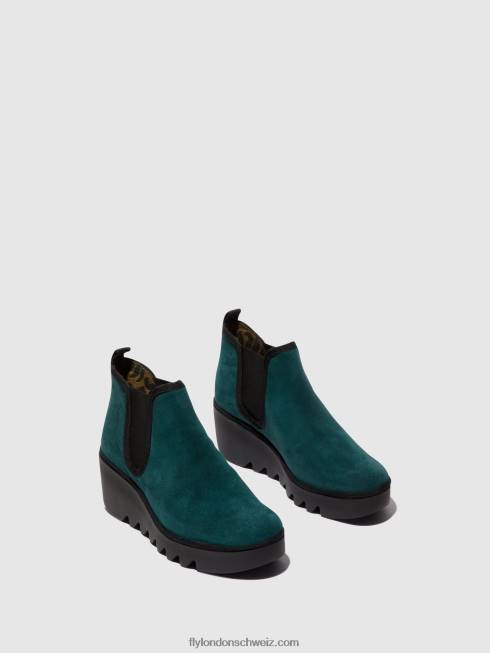 CH Fly London Frauen Chelsea-Stiefeletten byne349 Benzin 2664143