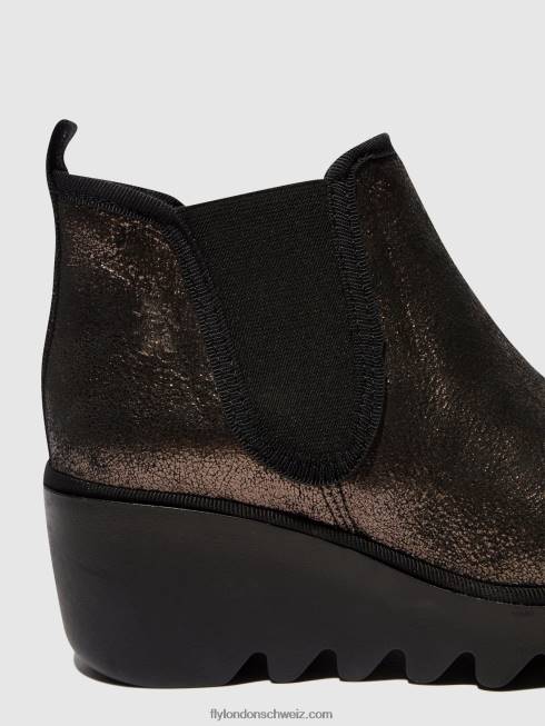 CH Fly London Frauen Chelsea-Stiefeletten byne349 Graphit 2664154