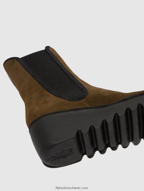 CH Fly London Frauen Chelsea-Stiefeletten byro395 Schlamm 2664148