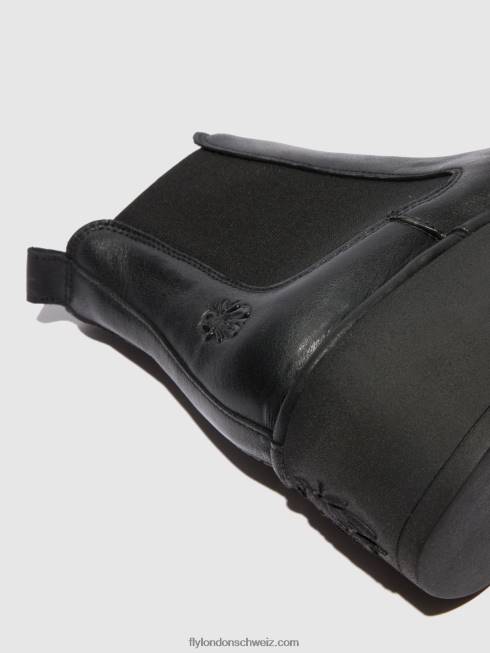 CH Fly London Frauen Chelsea-Stiefeletten hama238 Verona schwarz 2664225