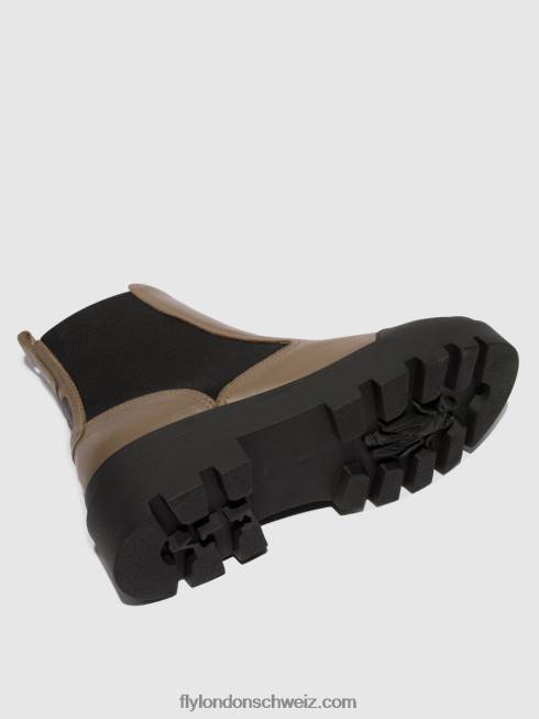 CH Fly London Frauen Chelsea-Stiefeletten jeba879 Taupe 2664133