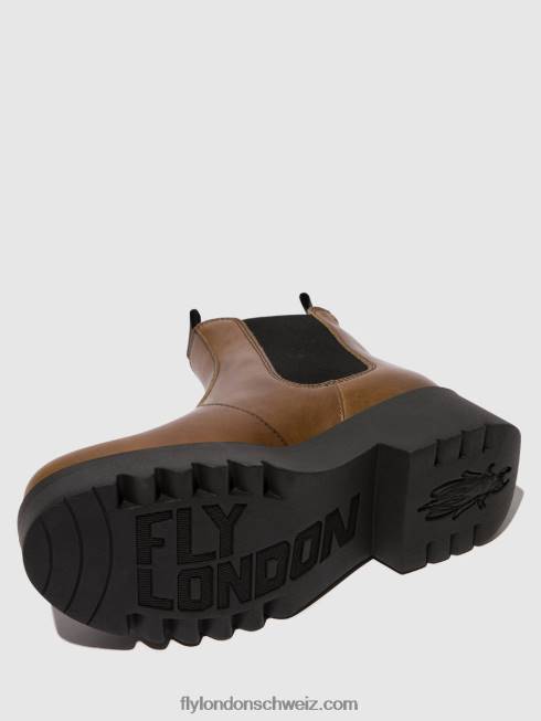 CH Fly London Frauen Chelsea-Stiefeletten medi789 Kamel 2664135