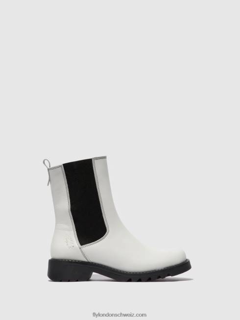 CH Fly London Frauen Chelsea-Stiefeletten rein795 Teppich offwhite (schwarz) 2664217