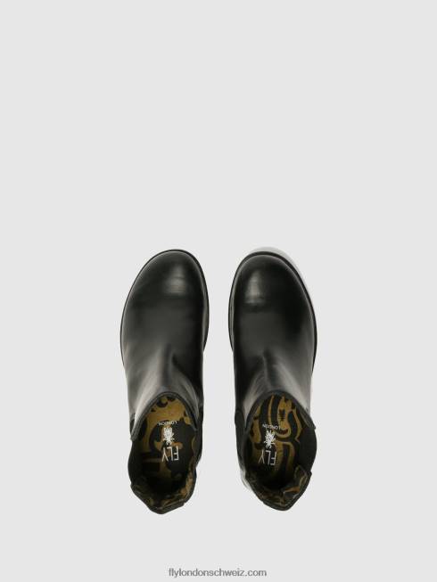 CH Fly London Frauen Chelsea-Stiefeletten schwarz machen 2664267