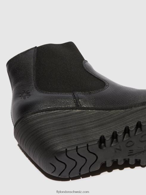 CH Fly London Frauen Chelsea-Stiefeletten yade398 Schwarz 26647