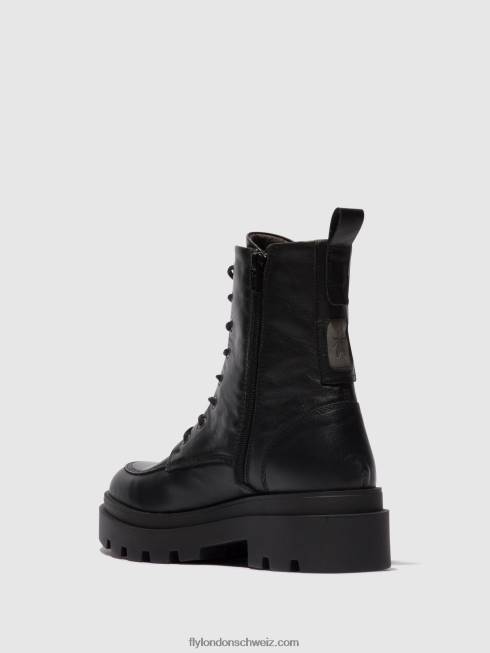 CH Fly London Frauen Schnürstiefeletten jaye878 Schwarz 2664104