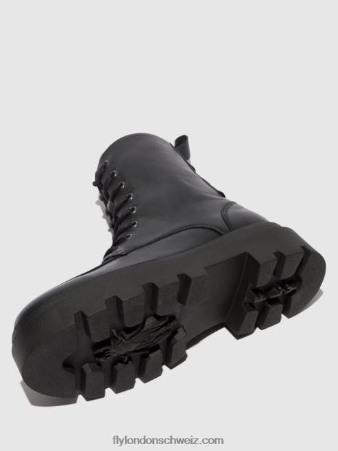 CH Fly London Frauen Schnürstiefeletten jaye878 Schwarz 2664104