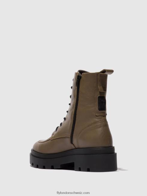 CH Fly London Frauen Schnürstiefeletten jaye878 Taupe 2664101