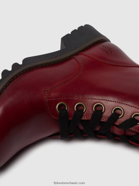 CH Fly London Frauen Schnürstiefeletten ragi539 Rot 2664284
