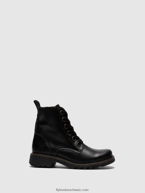 CH Fly London Frauen Schnürstiefeletten ragi539 Schwarz 2664283