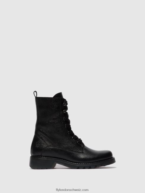 CH Fly London Frauen Schnürstiefeletten reid893 Schwarz 266491