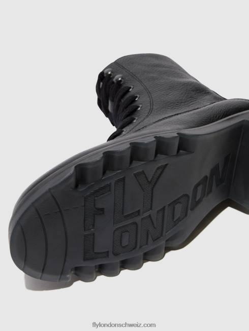 CH Fly London Frauen Schnürstiefeletten reid893 Schwarz 266491