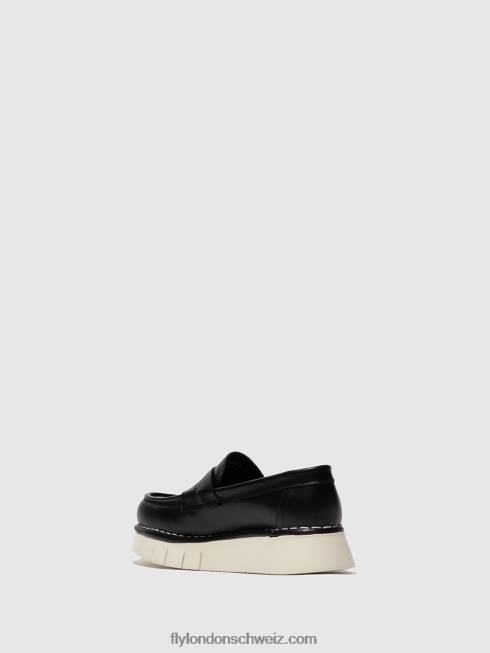 CH Fly London Frauen flache Stiefeletten iker246 Tunderschwarz 2664165