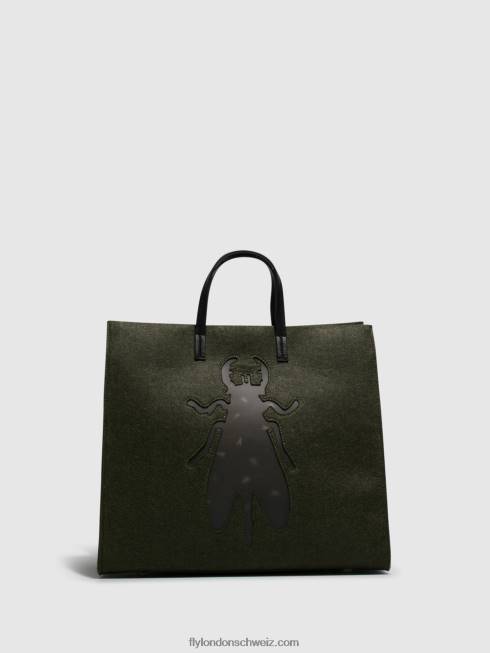 CH Fly London Frauen Handtaschentaschen amur702 dunkelgrün 2664794