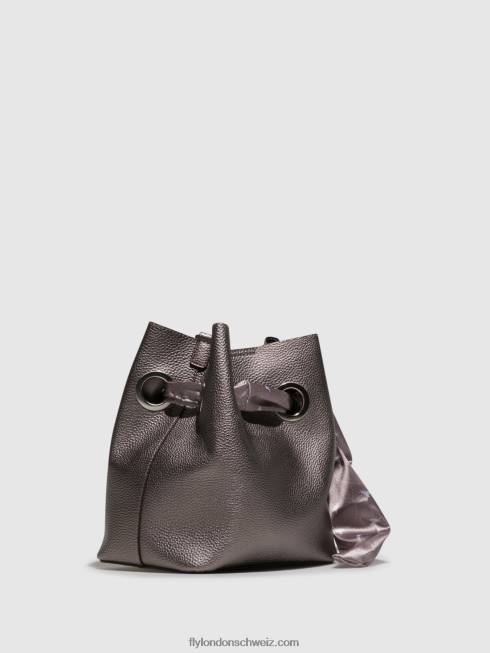 CH Fly London Frauen Handtaschentaschen caia727 dunkles Silber 2664795