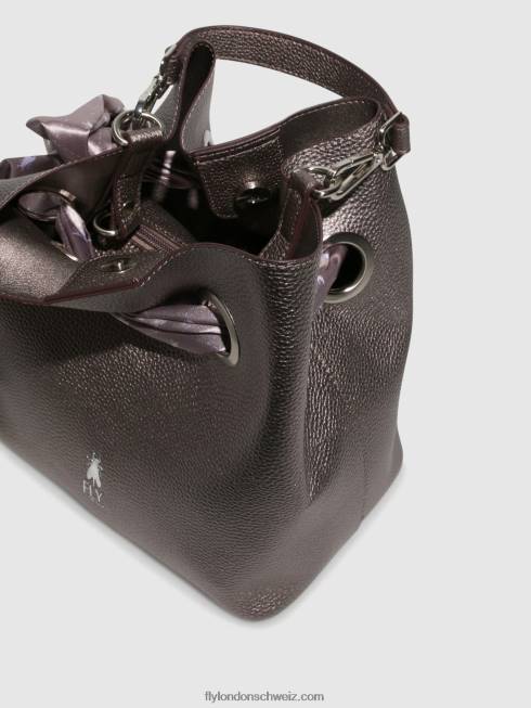 CH Fly London Frauen Handtaschentaschen caia727 dunkles Silber 2664795