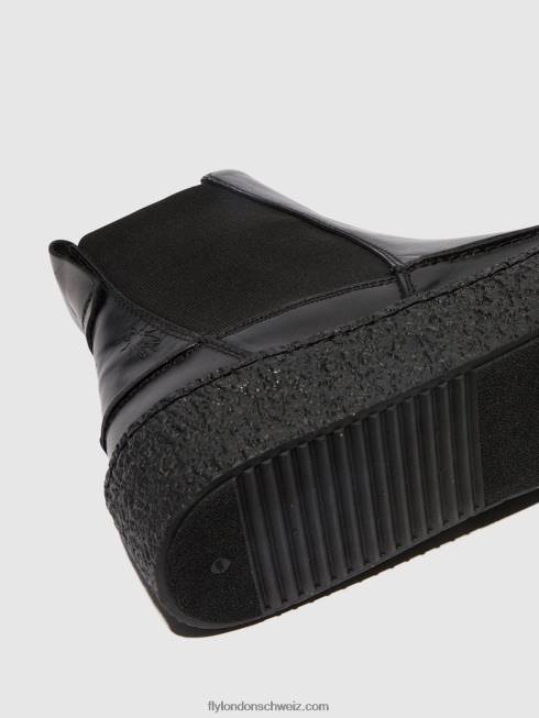 CH Fly London Männer Chelsea-Stiefeletten roop541 Schwarz 2664802