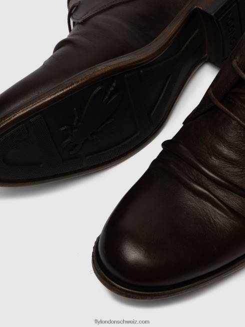 CH Fly London Männer Schnürstiefeletten muro577 Öko(pflanzlicher) Mocca 2664814