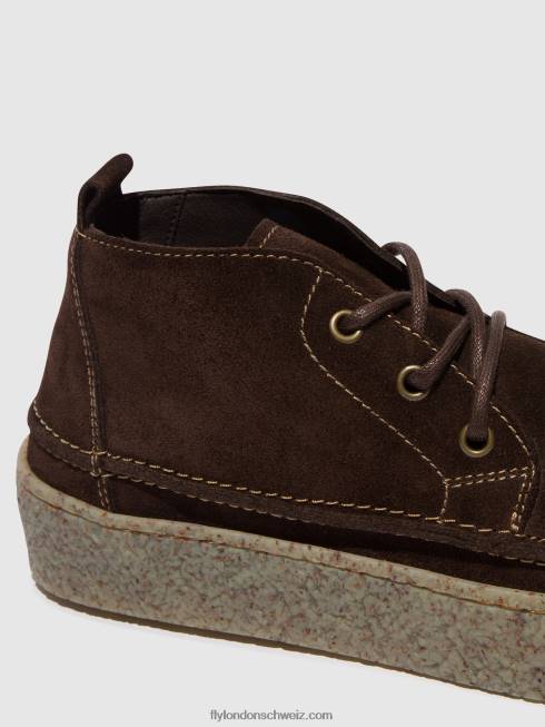 CH Fly London Männer Schnürstiefeletten roly518 Mokka 2664798