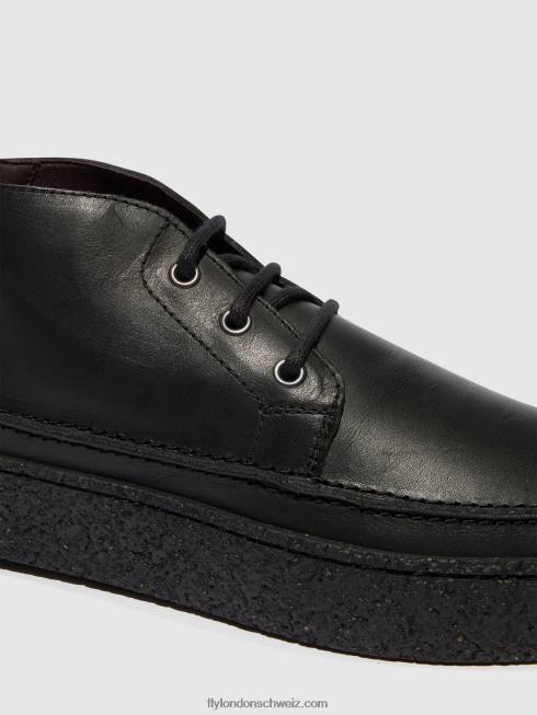 CH Fly London Männer Schnürstiefeletten roly518 Schwarz 2664799